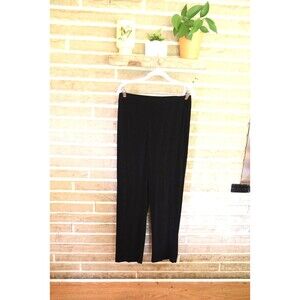 TRAVELERS By CHICO'S Women's Slinky Knit Dress Pants Straight Black Size 2 Large